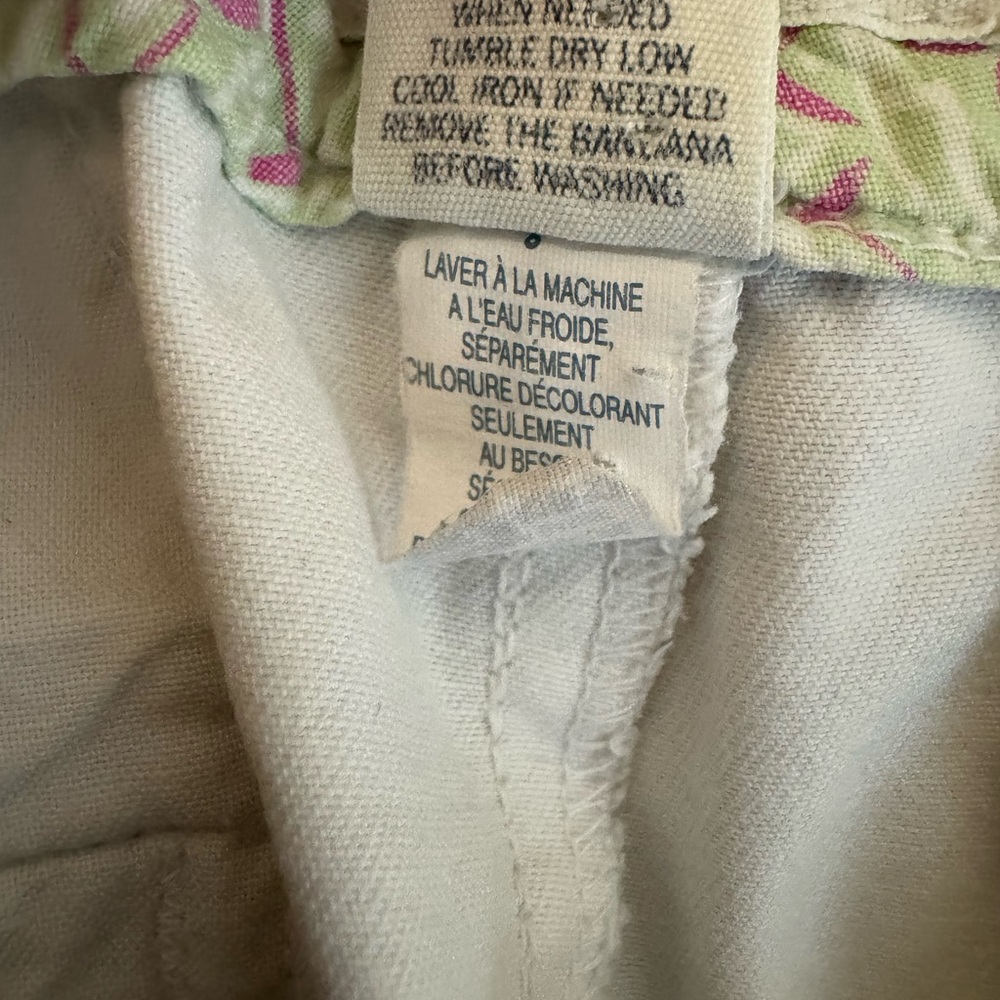 Vintage Americana Eagle Womens Bermuda Shorts Cream Size‎ 8 Zip - Picture 8 of 9